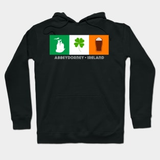 Abbeydorney Ireland, Gaelic - Irish Flag Hoodie